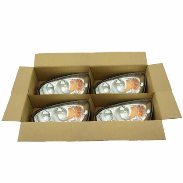 Headlight Headlamp Driver Side Left LH Lot of 4 Compatible With 04-08 Chevy Malibu