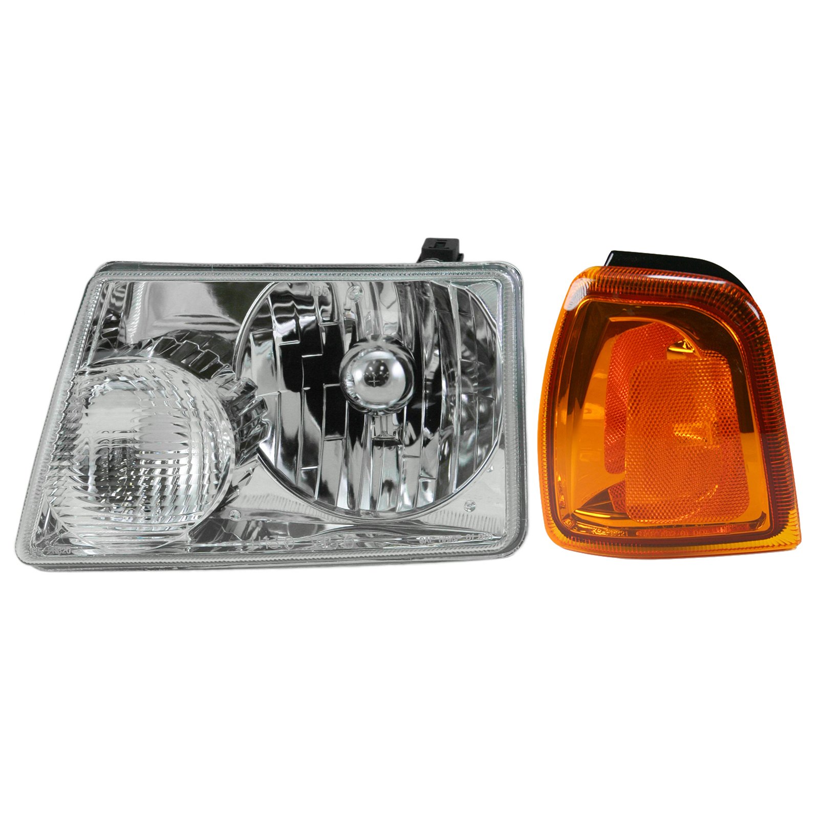 Headlight & Parking Corner Light Left Driver Side Kit for 01-05 Ford Ranger