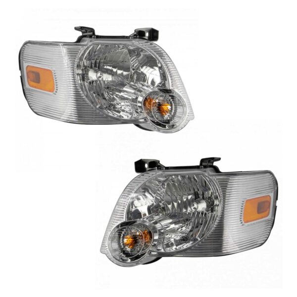 Headlight Lamp Assembly Pair LH & RH Sides Direct Fit for 06-10 Ford Explorer