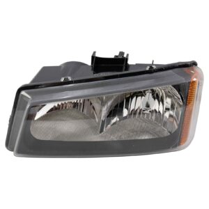 Left Headlight Compatible with 03-07 Chevrolet Silverado 1500 03-04 2500 3500 Avalanche