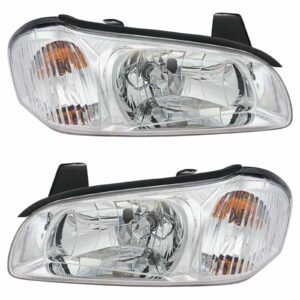 Headlights Headlamps Left LH & Right RH Pair Set for 00-01 Nissan Maxima
