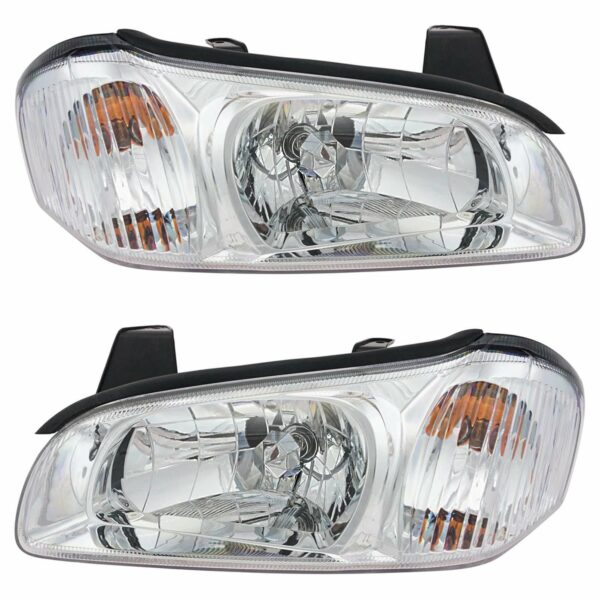 Headlights Headlamps Left LH & Right RH Pair Set for 00-01 Nissan Maxima
