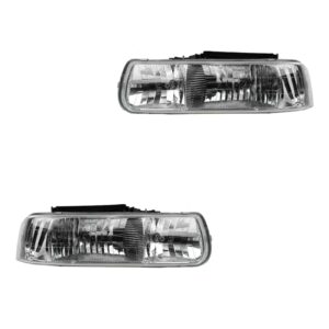 Diamond Performance Headlight Headlamp Pair Set for Silverado Suburban Tahoe