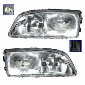 Headlight Headlamp Left & Right Pair Set for 98-02 Volvo C70 S70 V70