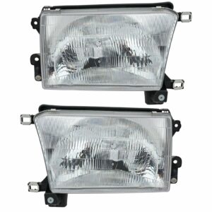Front Composite Headlamps Headlights Lights Lamps Pair Set for 96-98 4Runner