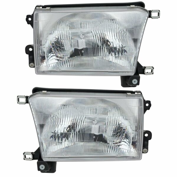Front Composite Headlamps Headlights Lights Lamps Pair Set for 96-98 4Runner