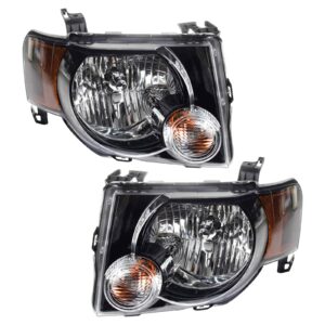 Headlight Set Fits 2008-2012 Ford Escape