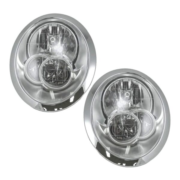 Headlights Headlamps Set Pair LH Left & RH Right for 05-08 Mini Cooper