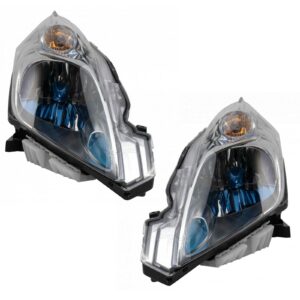 Headlight Set Compatible with 2013-2014 Nissan LEAF