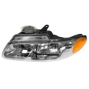 Quad Headlight Headlamp Driver Side Left LH Fits 2000 Dodge Grand Caravan Voyager