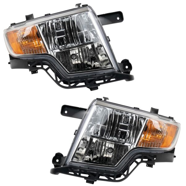 Headlight Set Compatible with 2007-2010 Ford Edge