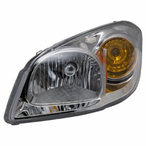 Headlight Headlamp w/ Chrome Housing Driver Side Left LH Compatible with Chevy Cobalt G5