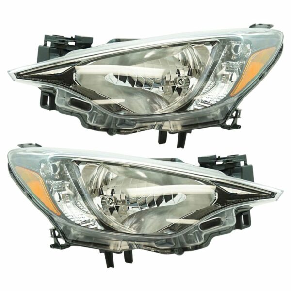 Halogen Headlight Headlamp LH RH Kit Pair Set of 2 for 16 Scion iA
