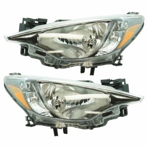Halogen Headlight Headlamp LH RH Kit Pair Set of 2 for 16 Scion iA