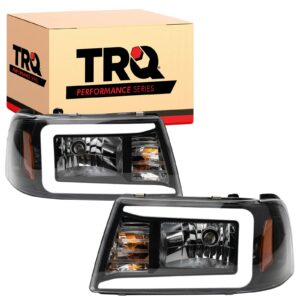 TRQ Performance LED C Ring Headlight & Corner Light Set for 01-11 Ford Ranger