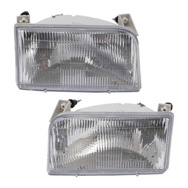Headlight Set Compatible with 1992-1996 Ford Bronco 1992-1997 F-150