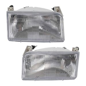 Headlight Set Compatible with 1992-1996 Ford Bronco 1992-1997 F-150