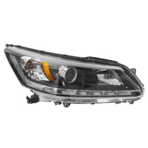 Headlight Headlamp Halogen Passenger RH Side for 13-14 Honda Accord EX-L V6