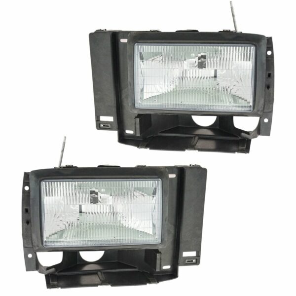 Headlights Headlamps Left & Right Pair Set for Ford Explorer Ranger Pickup Truck