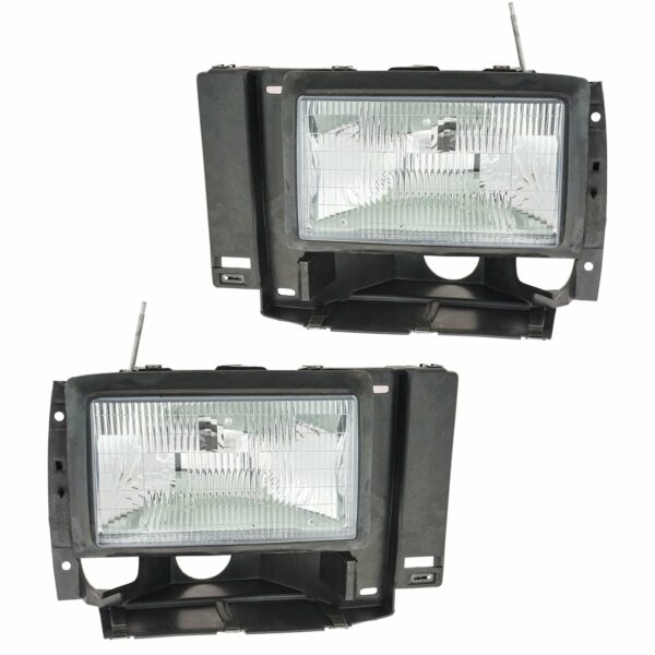 Headlights Headlamps Left & Right Pair Set for Ford Explorer Ranger Pickup Truck