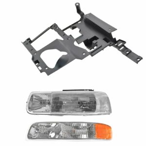 Headlight Parking Light Lamp Mounting Bracket Kit LH Set for 99-02 Chevy Truck