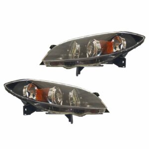 Headlights Headlamps Left & Right Pair Set for 04-06 Mazda 3 Mazda3 Sedan 4 Door
