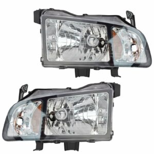 Headlights Headlamps Left & Right Pair Set for 06-08 Honda Ridgeline Pickup