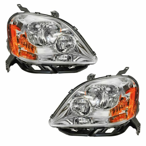 Front Headlights Headlamps Lights Lamps Pair Set for 05-06 Ford 500 Five Hundred