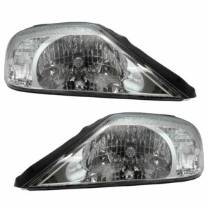 Headlights Headlamps Left & Right Pair Set for 00-05 Mercury Sable