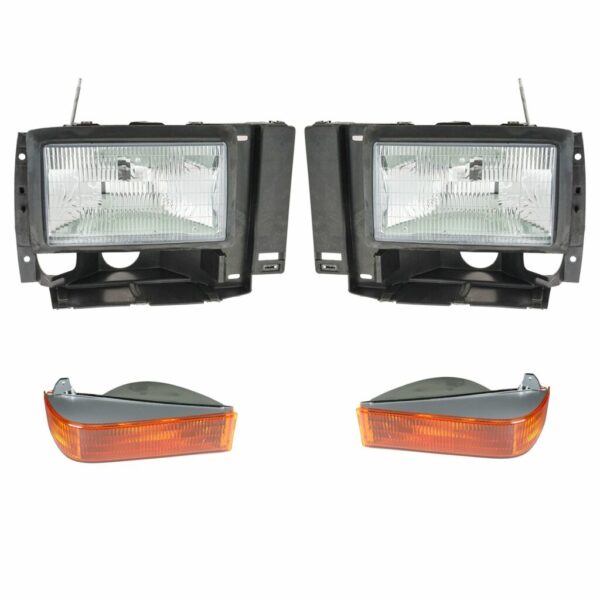 Headlight Headlamp Parking Light Lamp Kit Set of 4 for Bronco II Explorer Ranger