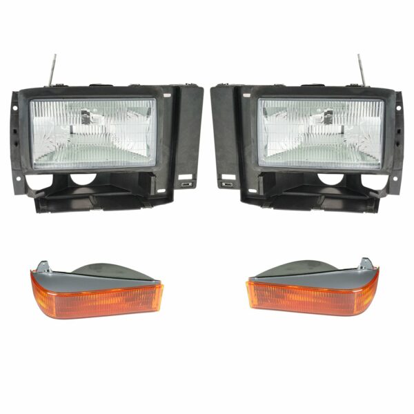 Headlight Headlamp Parking Light Lamp Kit Set of 4 for Bronco II Explorer Ranger