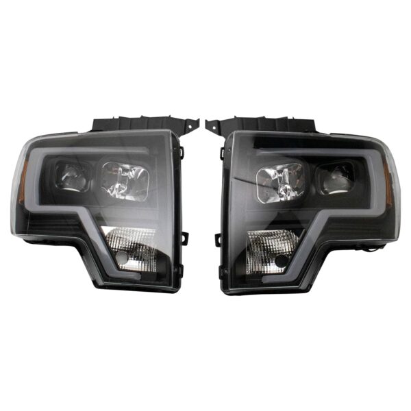 TRQ Performance Headlight Set Compatible with 2009-2014 Ford F-150