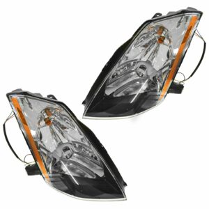 HID Xenon Headlights Headlamps Left & Right Lamp Pair Set for 03-05 Nissan 350Z