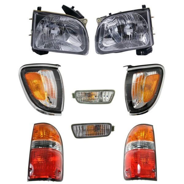 8pc Headlight Parking Light Corner Light & Tail Light Kit for 01-04 Tacoma