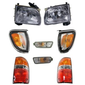 8pc Headlight Parking Light Corner Light & Tail Light Kit for 01-04 Tacoma