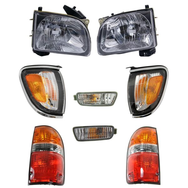 8pc Headlight Parking Light Corner Light & Tail Light Kit for 01-04 Tacoma