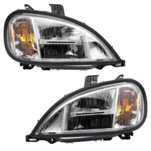Performance Headlight Headlamp Pair LH RH Set Compatible with 03-18 Freightliner M-2