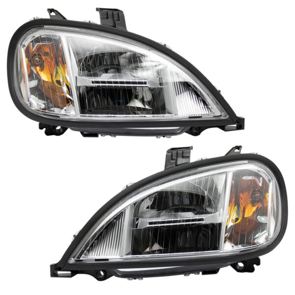 Performance Headlight Headlamp Pair LH RH Set Compatible with 03-18 Freightliner M-2