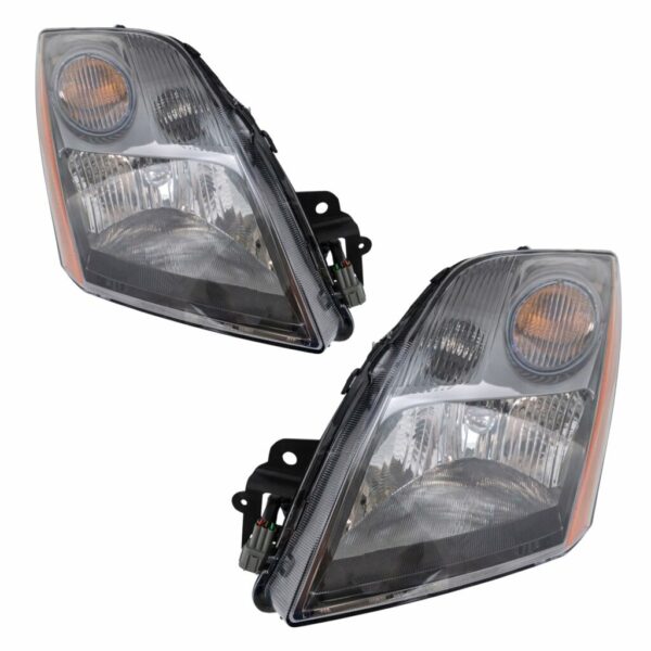 Headlights Headlamps Lights Lamps Pair Set for 07-09 Nissan Sentra SE-R
