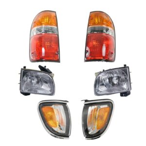 Headlight Parking Marker Tail Light Lamp Set of 6 for 01-04 Toyota Tacoma New