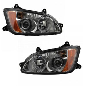 Headlight Lamp Assembly LH RH Kit Pair Set of 2 for Kenworth HD Truck New