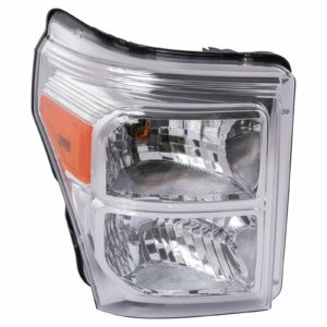Headlight Lamp Right RH Passenger Compatible with 11-16 Ford F250 F350 Super Duty Truck