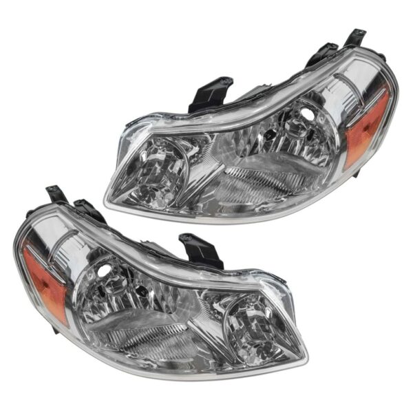 Front Headlight Headlamp Left LH & Right RH Pair Set for 07-13 Suzuki SX4