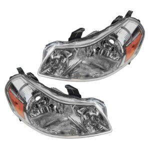Front Headlight Headlamp Left LH & Right RH Pair Set for 07-13 Suzuki SX4