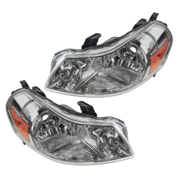 Front Headlight Headlamp Left LH & Right RH Pair Set for 07-13 Suzuki SX4
