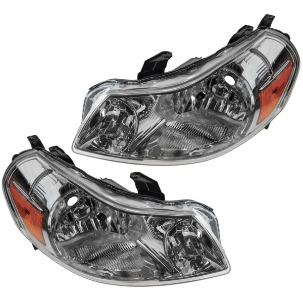Front Headlight Headlamp Left LH & Right RH Pair Set for 07-13 Suzuki SX4