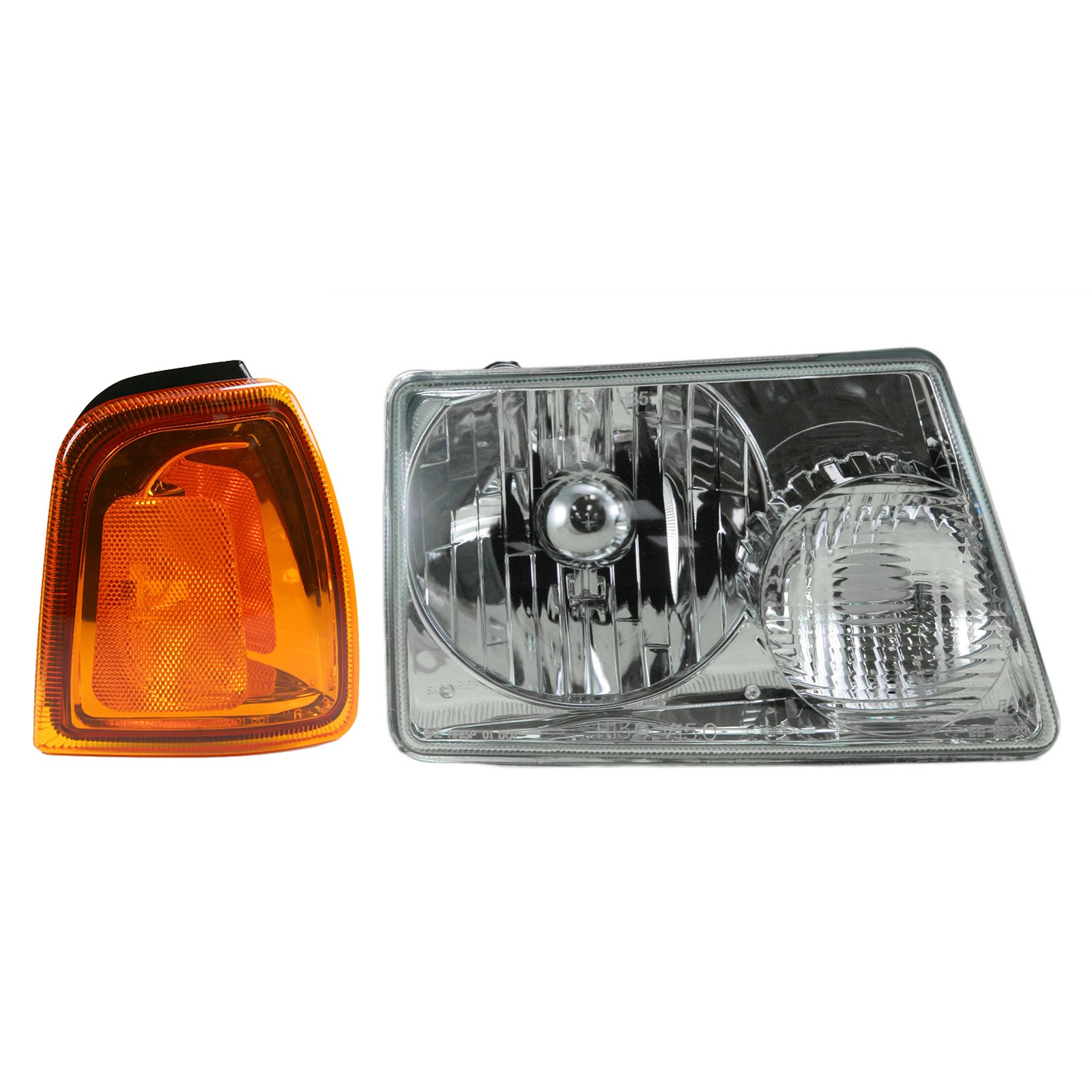 Headlight & Parking Corner Light Right Passenger Side Kit for 01-05 Ford Ranger