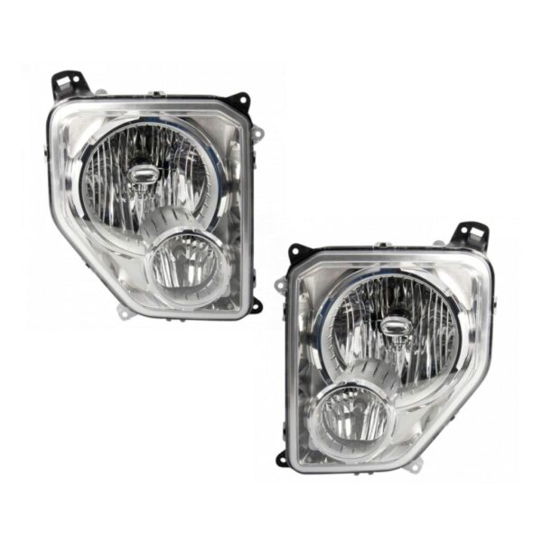 Headlight Set Compatible with 2008-2012 Jeep Liberty