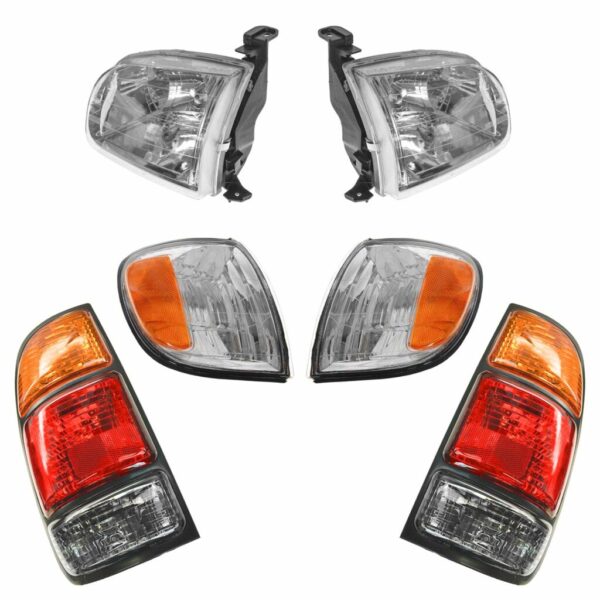 Headlight Tail Light Parking Marker Turn Signal Lamp Kit Compatible with 00-04 Tundra Truck