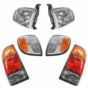 Headlight Tail Light Parking Marker Turn Signal Lamp Kit Compatible with 00-04 Tundra Truck